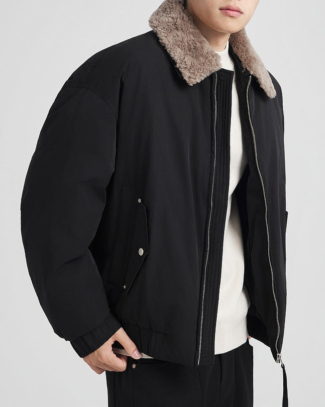 Detachable Fur Collar Down Jacket