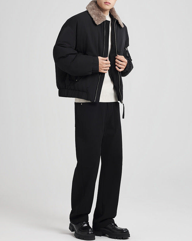 Detachable Fur Collar Down Jacket