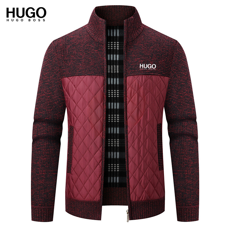 Men’s Quilted Knit Zip Jacket