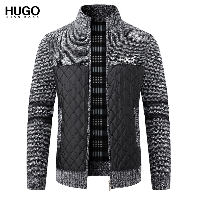 Men’s Quilted Knit Zip Jacket