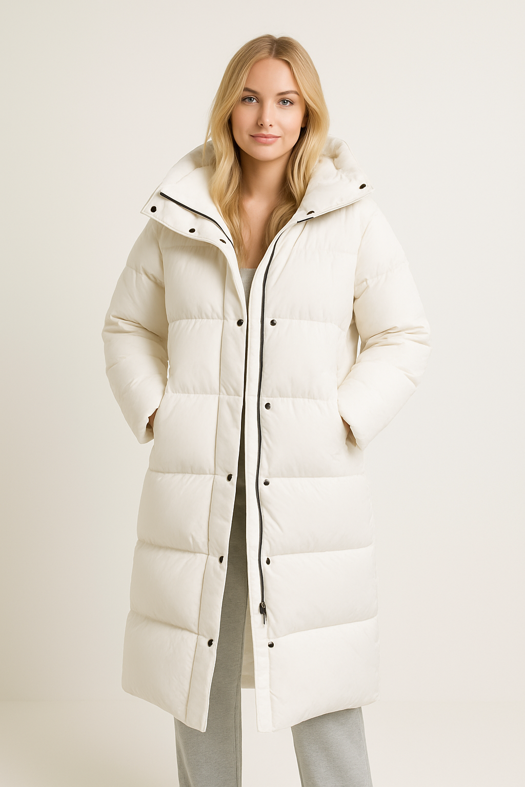 Isa- Long Quilted Puffer Jacket