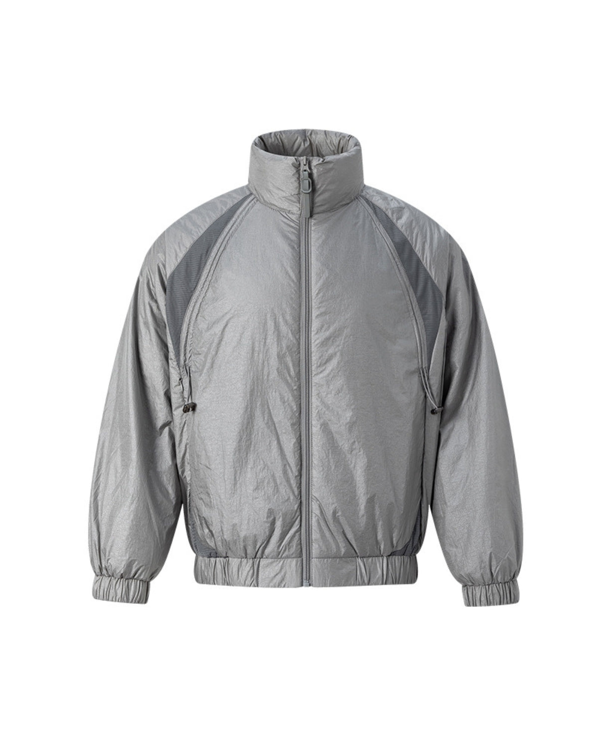 High-Neck Windbreaker Jacket