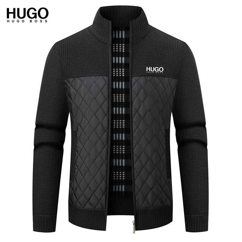Men’s Quilted Knit Zip Jacket