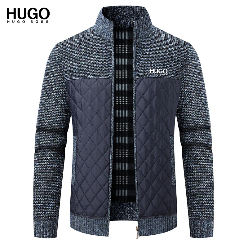 Men’s Quilted Knit Zip Jacket
