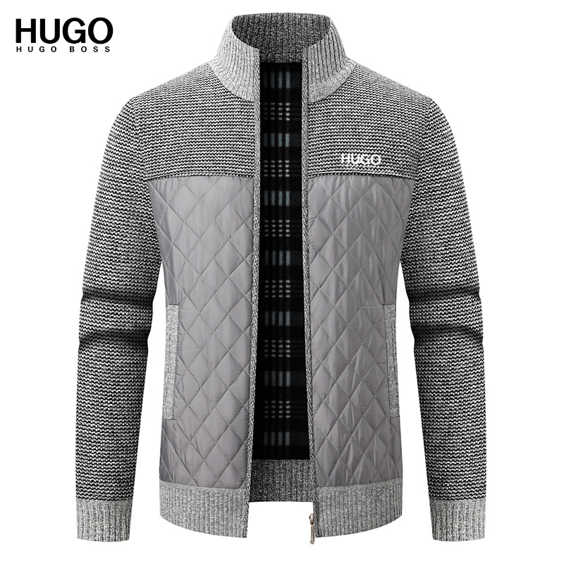 Men’s Quilted Knit Zip Jacket